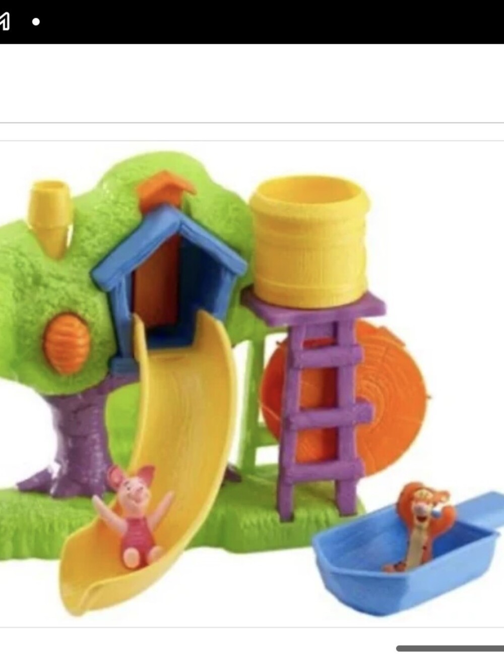 Vintage Winnie The Pooh Fisher Price Splash N Bubble Treehouse bath Toy - Picture 4 of 12